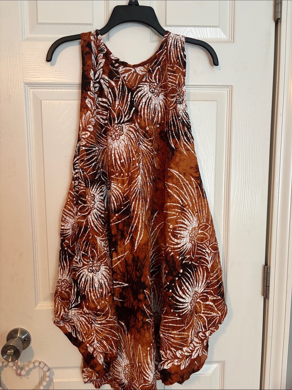 Women's Brown Floral swimsuit cover
